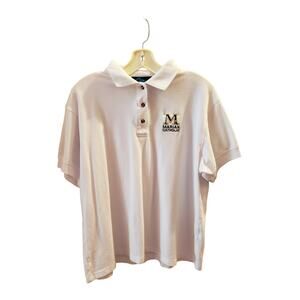 Marion Catholic White Polo, Women's Size L